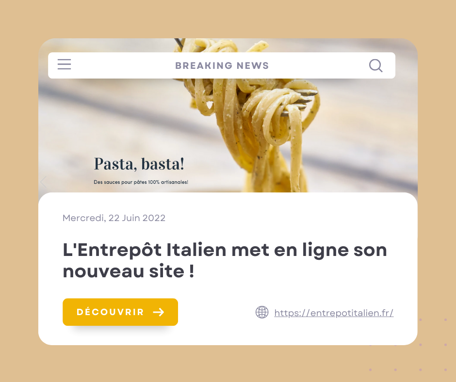 Le site de l’Entrepôt Italien se renouvelle!