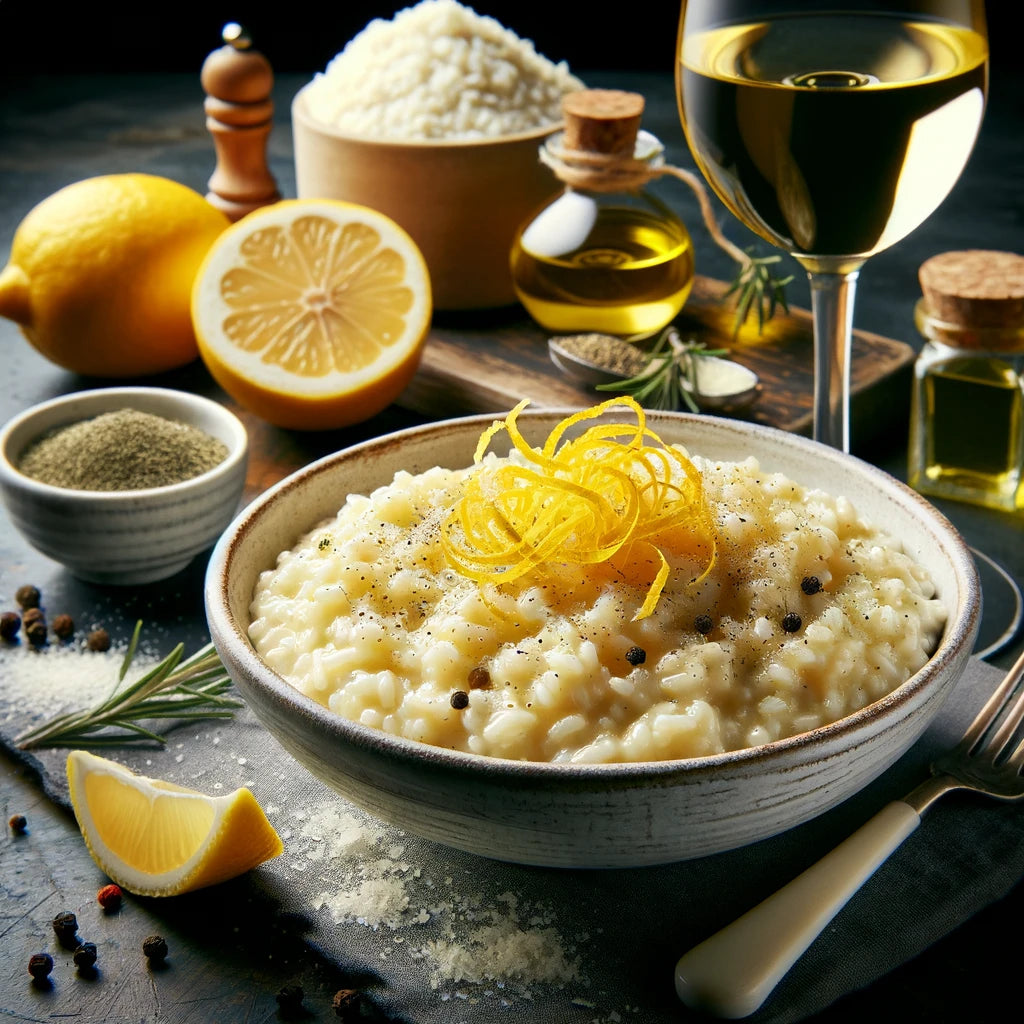 Risotto Cacio e Pepe avec un Twist de Citron Ancien - New Ancient Cuisine