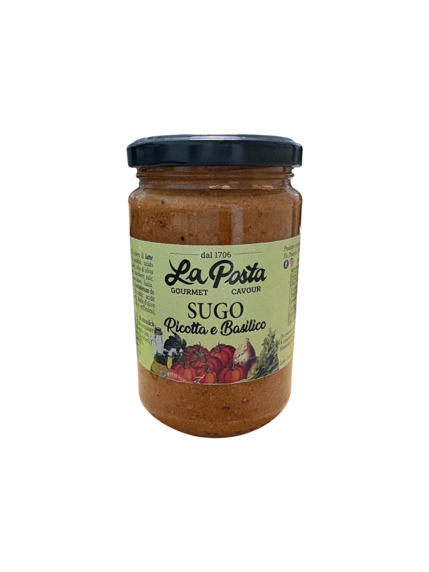 Sauce Tomate Artisanale à la Ricotta et Basilic 300g