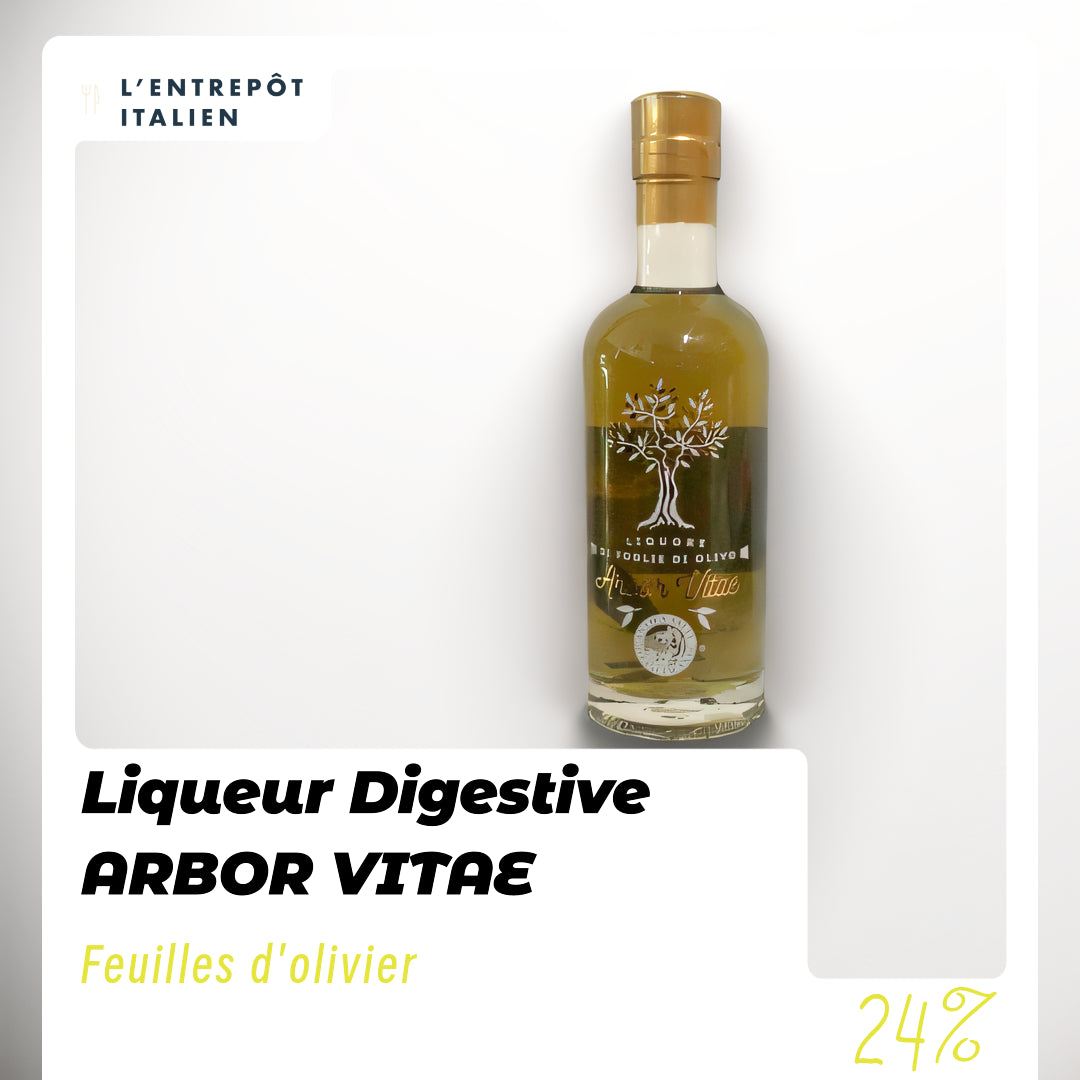 Liqueur Digestive ARBOR VITAE  (feuilles d'olivier)  0.50L  24°