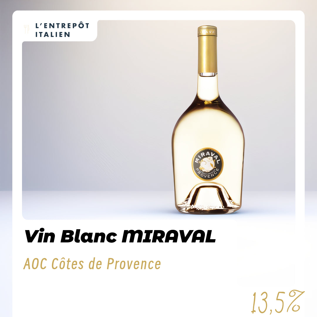 Vin Blanc MIRAVAL AOC Côtes de Provence 75cl  13.5°