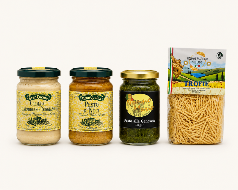Coffret Trofie al Pesto — Le vrai pesto de Gênes
