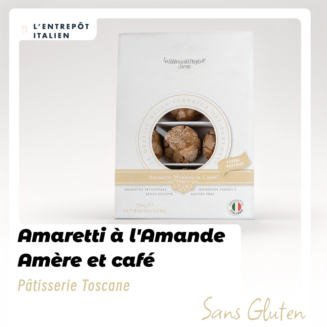 Amaretti Pâtissier Toscan à l'Amande Amère et café (sans gluten) 250G / DLUO : 01/2024 = -50%