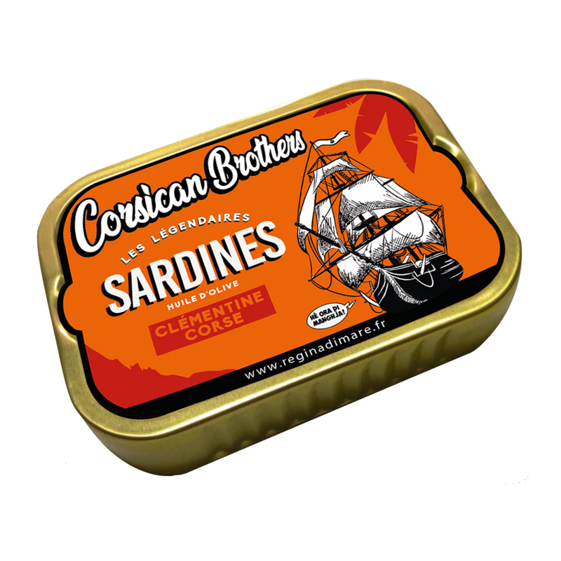 Sardines à l'huile d'olive & clémentines 115g