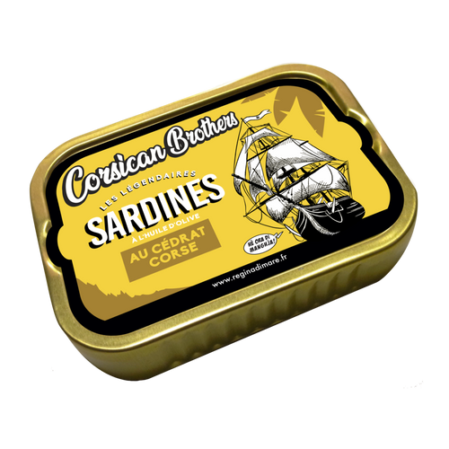 Sardines à l'huile & au cédrat 115g