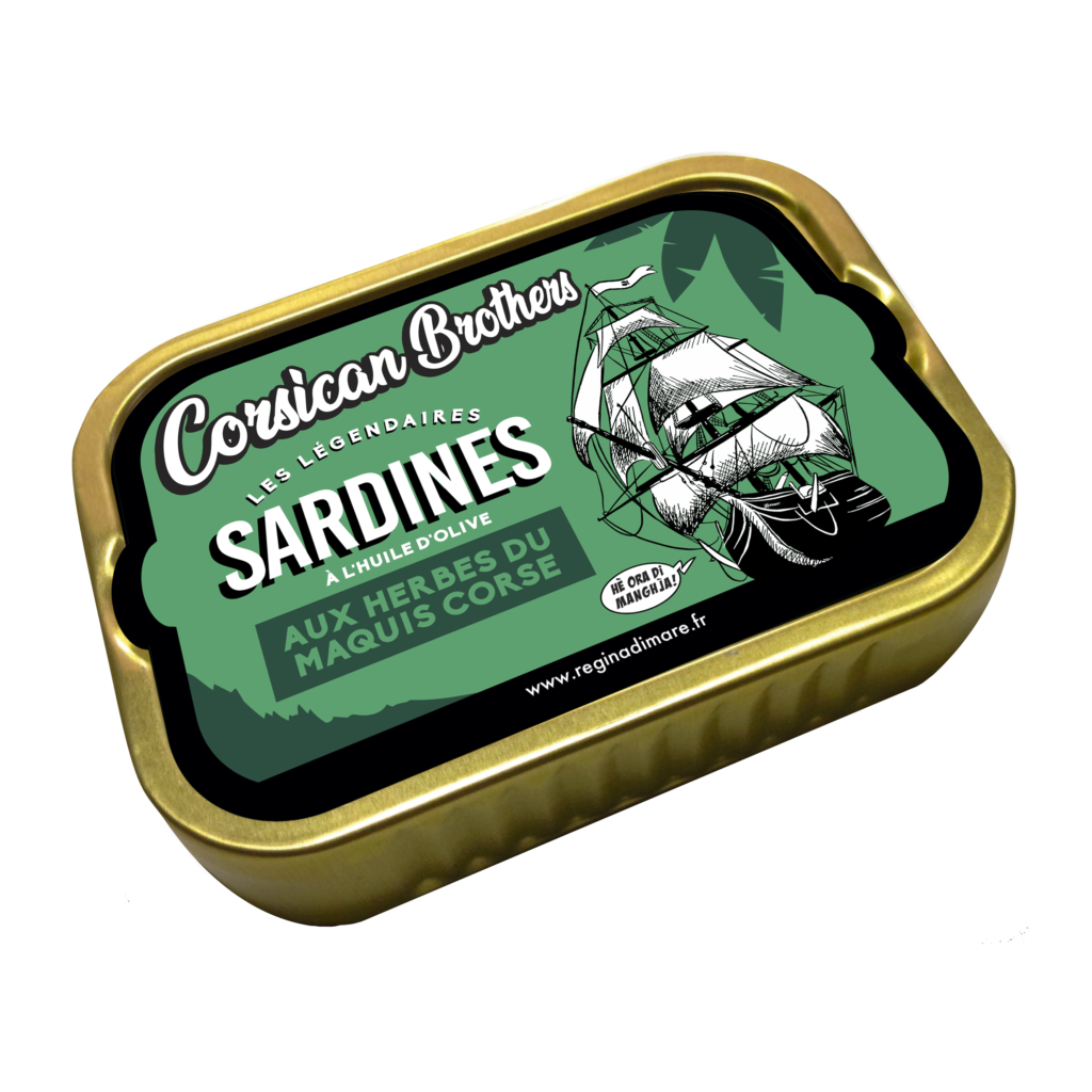 Sardines à l'huile d'olive & herbes du maquis 115g
