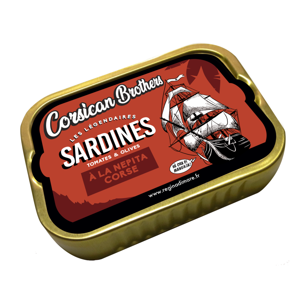 Sardines à la tomate, huile d'olive & nepita 115g