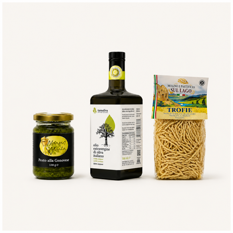 Coffret Trofie al Pesto — Le vrai pesto de Gênes
