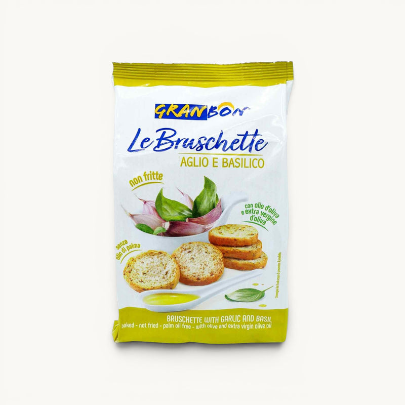 Mini Bruschetta croquante à l'Ail et au Basilic 150G