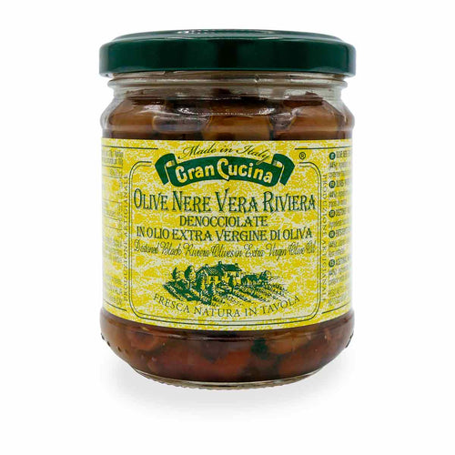 Olives Noires de la Riviera Dénoyautées 180g