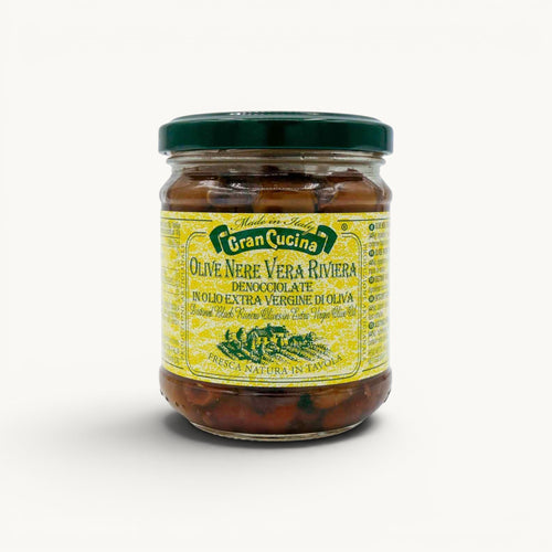 Olives Noires de la Riviera Dénoyautées 180g