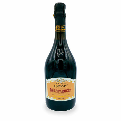 Vin Rouge Pétillant Lambrusco Secco Grasparossa  8°  0.75L