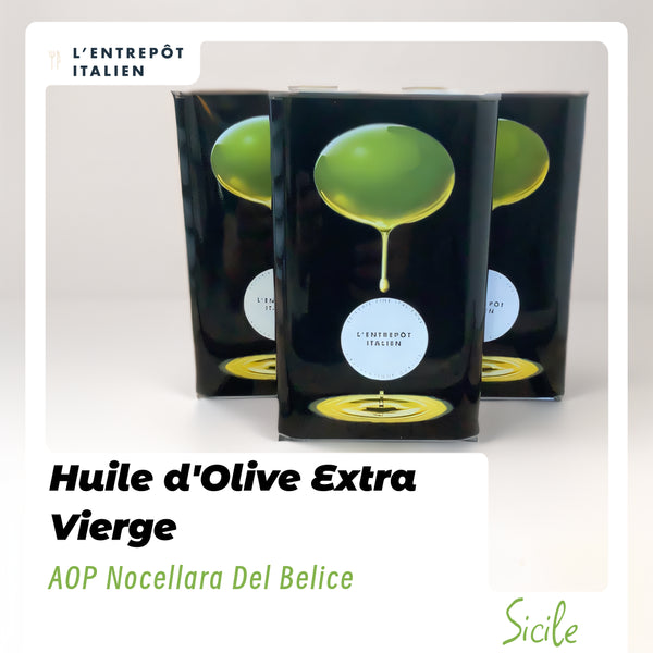 Huile d'Olive Extra Vierge AOP Nocellara Del Belice de Sicile 500ml