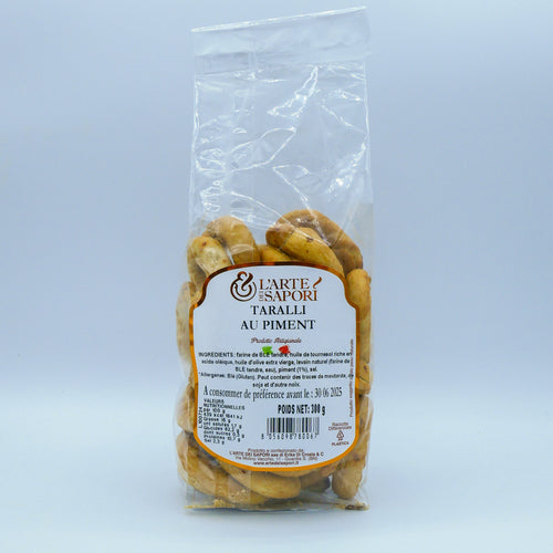 Tarrali artisanaux au piment 300g