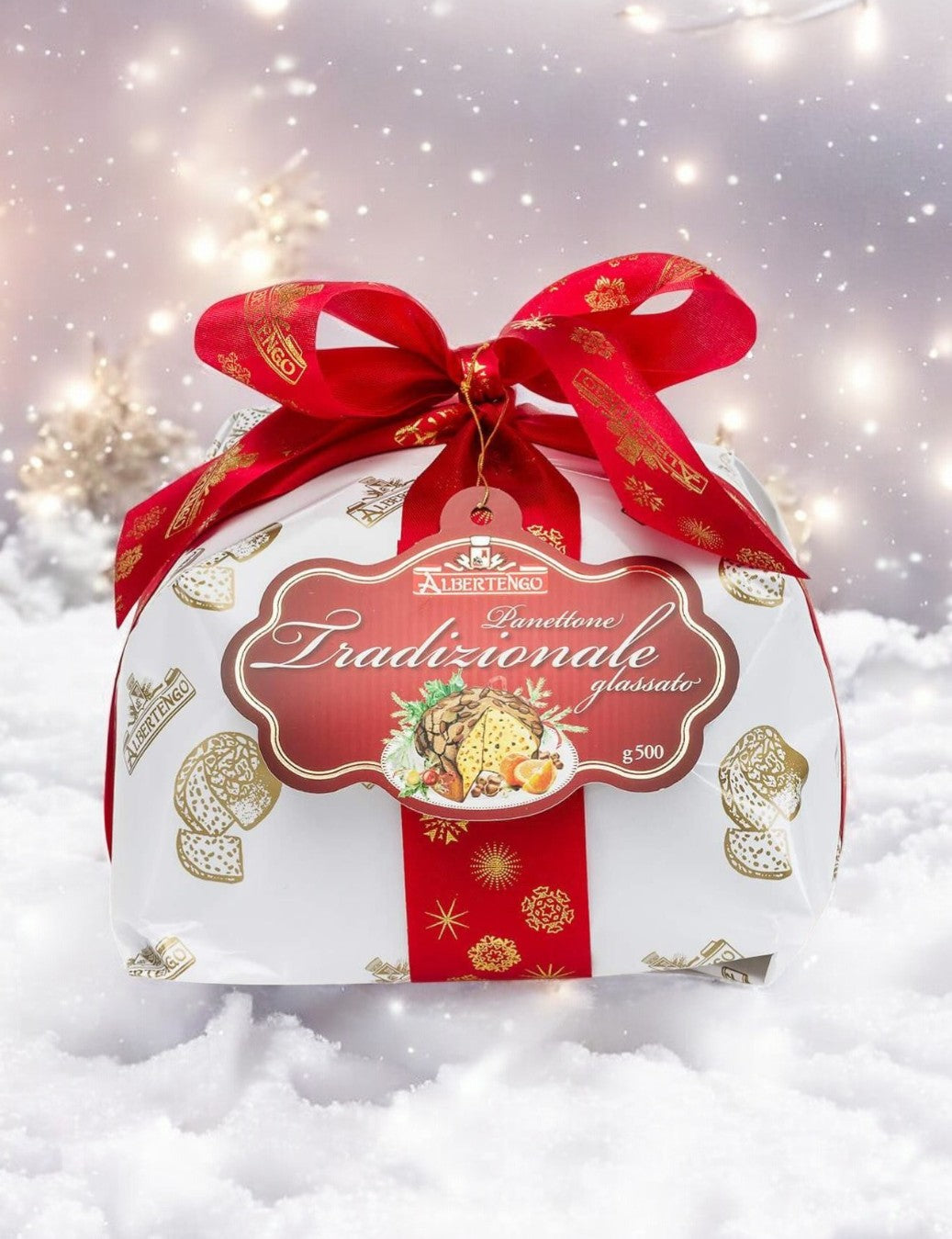 Panettone Traditionnel avec Glaçage à l'amande 500G