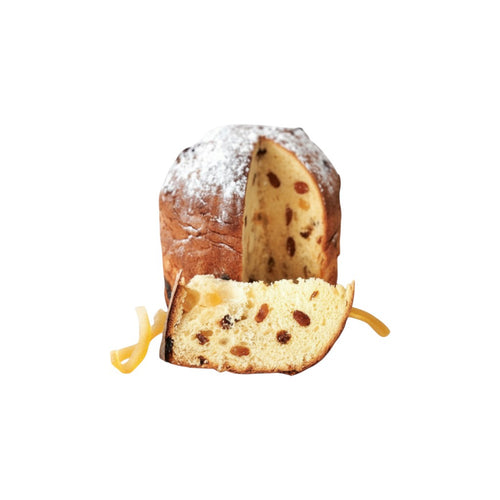 Panettone traditionnel sans glacage 500g Emballage Cellophane