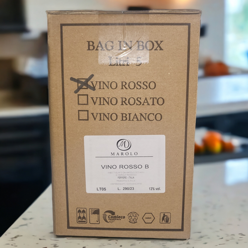 Vin Rouge BARBERA D.O.C.  Bag in Box de 5Lit
