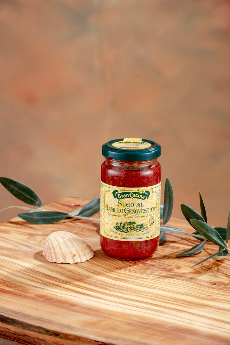 Bocal de sauce tomate au basilic génois DOP, 180 g