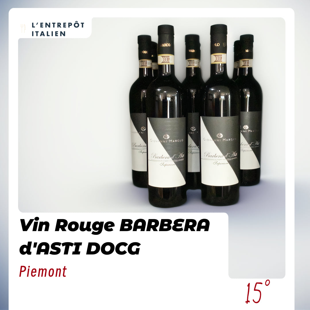 Vin Rouge BARBERA d'ASTI DOCG Supérieur  0.75L 15°