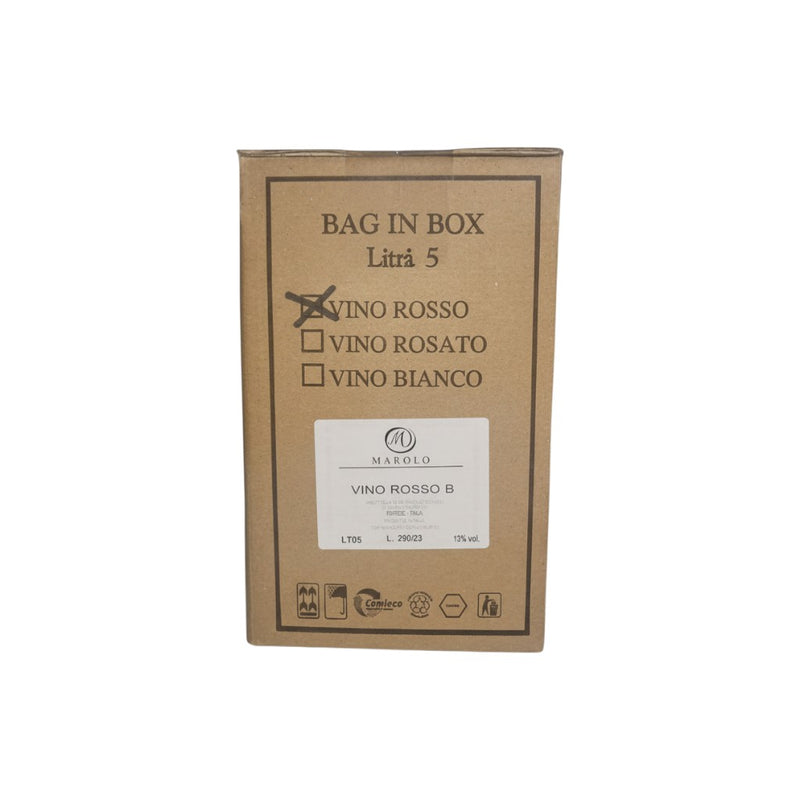 Vin Rouge BARBERA D.O.C. – Bag in Box 5 Litres