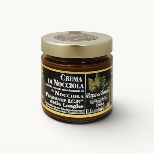 Pâte à tartiner chocolat noir et noisettes du Piémont IGP 250g (sans lactose)