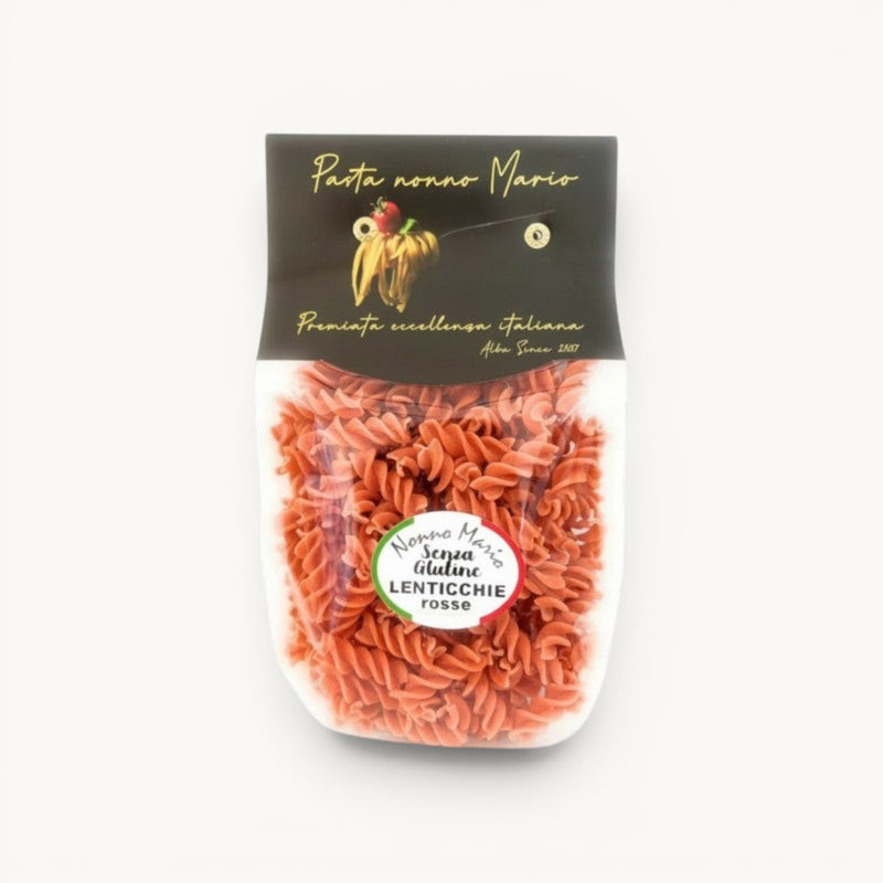 Fusilli aux lentilles rouges sans gluten – 250g
