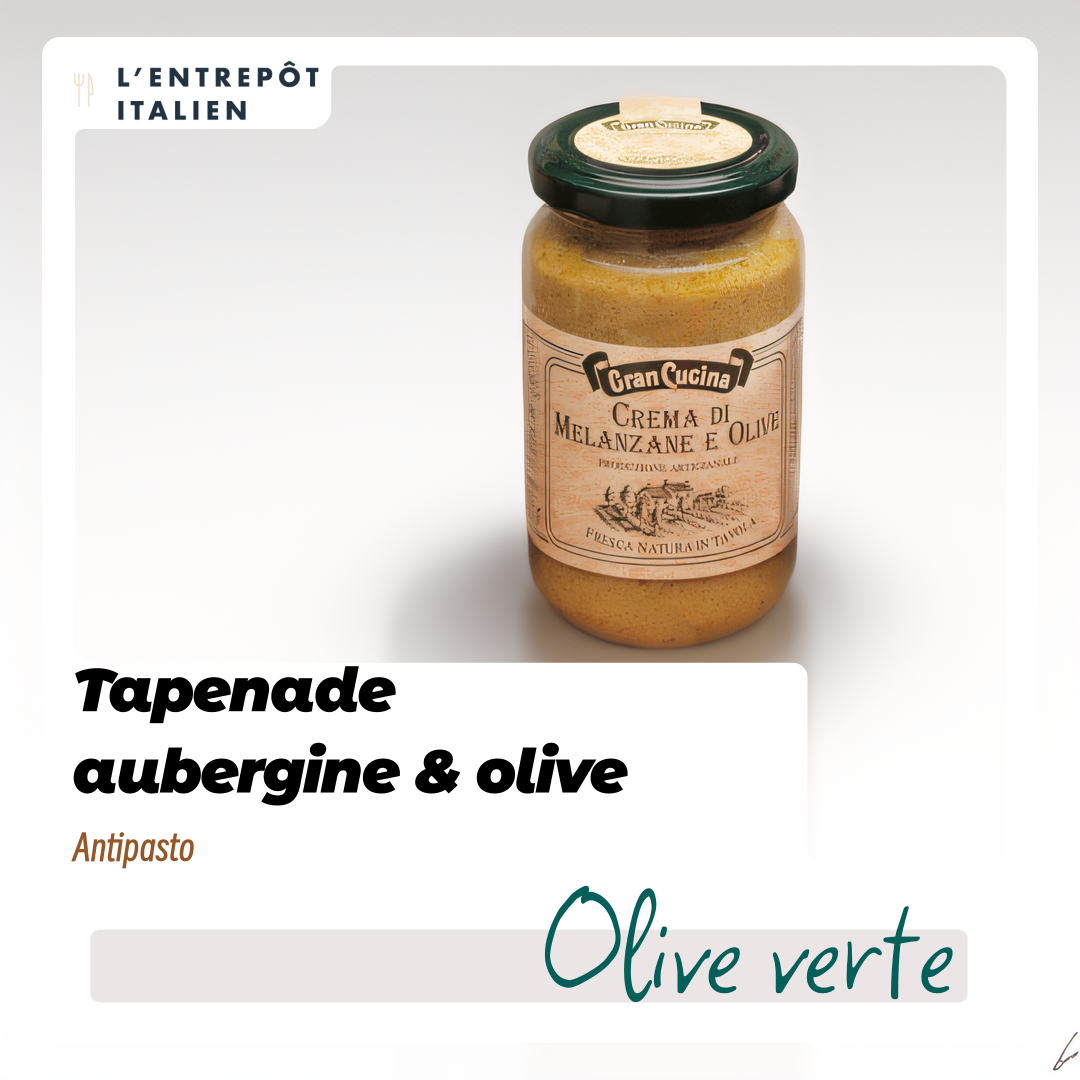 Tapenade Aubergine et Olive Verte 180g