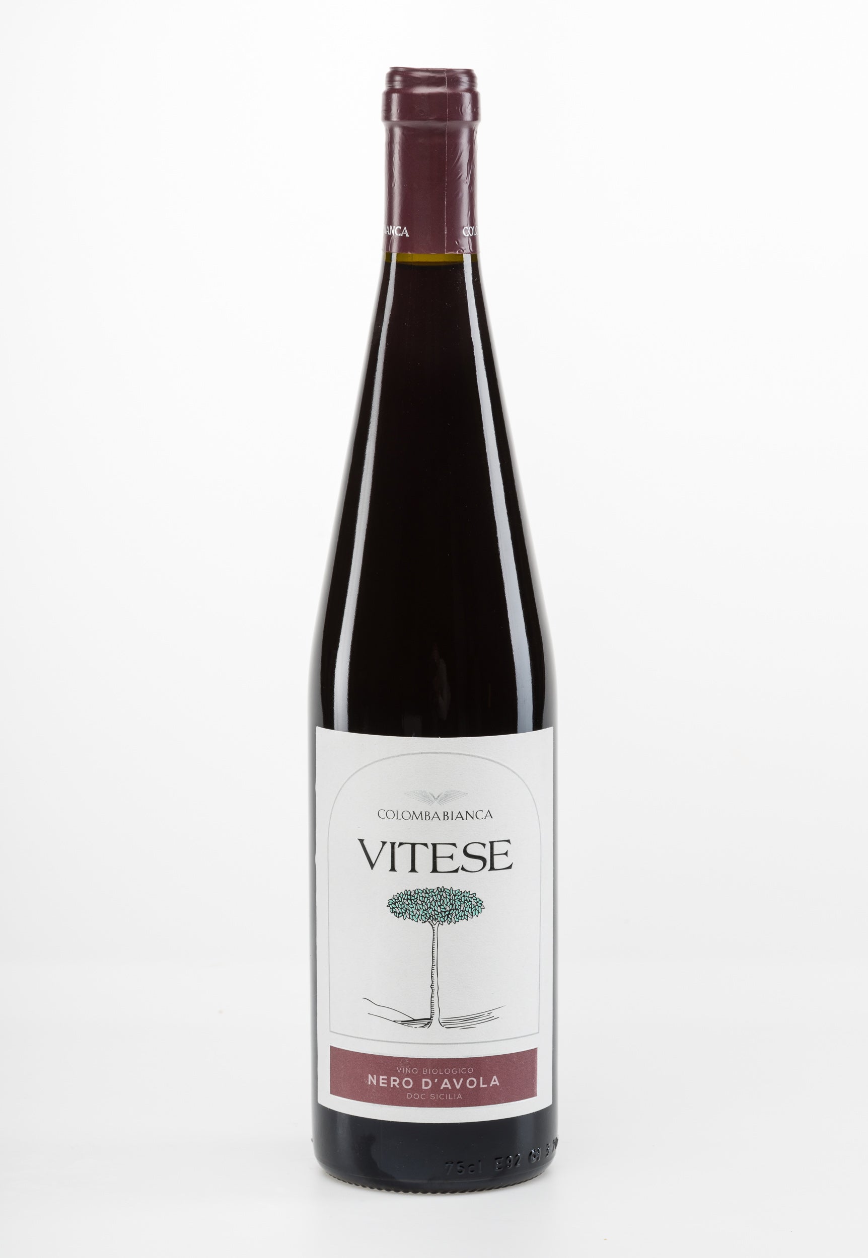 Vin italien rouge NERO D'AVOLA DOC BIO VITESE Sicile - Entrepôt italien