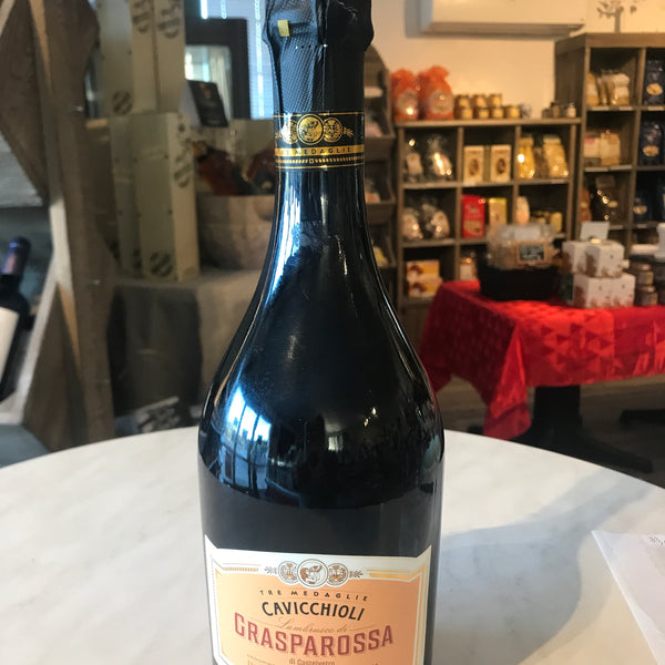 Vin Rouge Pétillant Lambrusco Secco Grasparossa  8°  0.75L